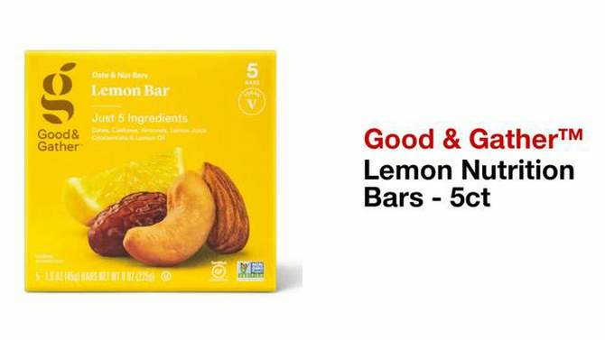 Lemon Nutrition Bars - 5ct - Good & Gather&#8482;, 2 of 8, play video