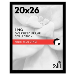 Americanflat 20x26 Picture Frame with Polished Plexiglass - Black Picture Frame - Wide Photo Frames Made of Engineered Wood for Vertical or Horizontal - 1 of 1