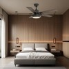 warmiplanet 52" Ceiling Fan with Lights Remote Control, Brushed Nickel ,DC Motor,5 Blades - 3 of 4