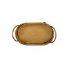 3" x 6" Faye Rounded Brass Metal Mini Planter Pot w/ Handles & Ball Feet - 4 of 4