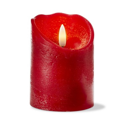 TAG Weathered Led Pillar 3X6 Red