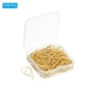 Unique Bargains Drop-Shaped Metal Prevent Tearing Pages Home Office Paper Clip 150 Pcs - 3 of 4