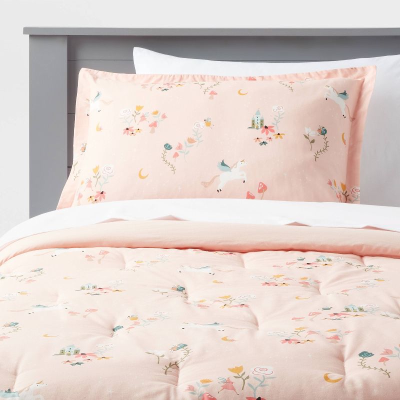 Kids' Comforter Set Pegasus Print - Pillowfort™, 1 of 7