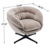 Vatros 360° Swivel Accent Chair with Removable Cushion - 2 of 4