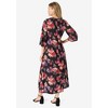 Roaman's Women's Plus Size High-Low V-Neck Dress - 3 of 4