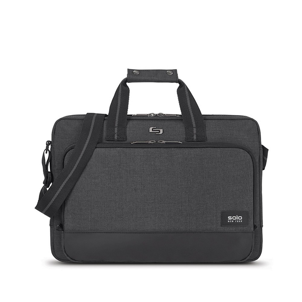 Photos - Business Briefcase AL-KO Solo New York Astor 15.6" Laptop Slim Briefcase - Black 
