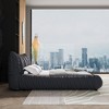 King Size Upholstered Platform Bed with Removable Cushion and Solid Wood Frame - 4 of 4