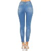 Wax Jeans Women's Butt I Love You Push-Up Destructed Modal Basic Skinny Jeans - 4 of 4