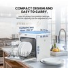 Simzlife 16.1 in Portable Dishwasher Countertop, Mini Dishwasher with 3-Cycles, 6-Modes, 4-Place Settings Capacity, White - 2 of 4