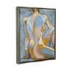 Stupell Industries Modern Blue Brushed Sitting NudeFloater Canvas Wall Art - 3 of 4