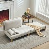 APRILSOUL Foldable sofa bed recliner,3-in-1 convertible, mid-century modern, for small spaces, three pillows,for bedroom study room guest - 2 of 4