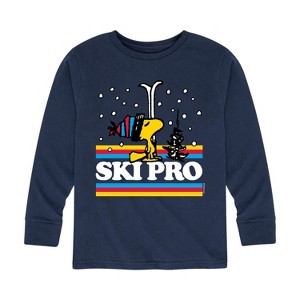 Boys' - Peanuts - Woodstock Ski Pro Long Sleeve Graphic T-Shirt - 1 of 4