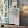 GALAXHERO Fabric Dresser 8 Drawers, Tall Storage Chest Tower for Bedroom, Closet, Living Room, Hallway, Space-Saving Organizer Unit - 2 of 4