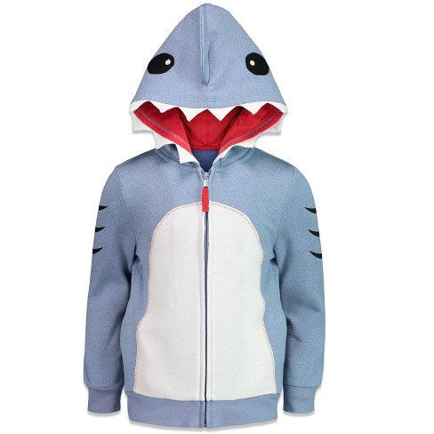 Toddler Blue Baby Shark Hoodie Costume