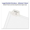 Avery Preprinted Legal Exhibit Side Tab Index Dividers, Allstate Style, 26-Tab, D, 11 x 8.5, White, 25/Pack - 4 of 4