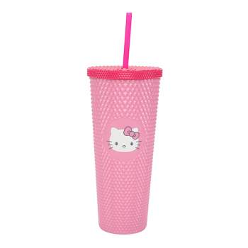 Hello Kitty Pink 24 Oz. Acrylic Cup With Reusable Straw