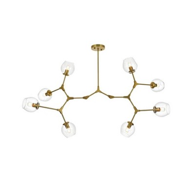 Elegant Lighting Cavoli 8 - Light Chandelier in  Brass
