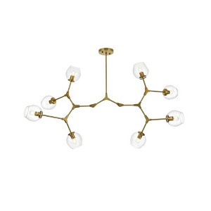 Elegant Lighting Cavoli 8 - Light Chandelier in  Brass - 1 of 4