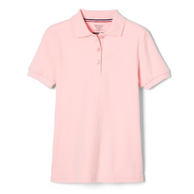 French Toast School Uniform Girls Short Sleeve Fitted Interlock Polo ...