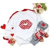 Simply Sage Market Women's Graphic Sweatshirt Checkered Lips - 3 of 4