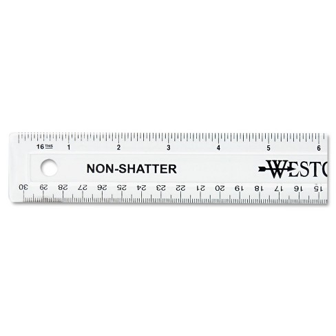 Westcott 10417 Stainless Steel Metal Ruler with Non-Slip Cork Base, 18 In