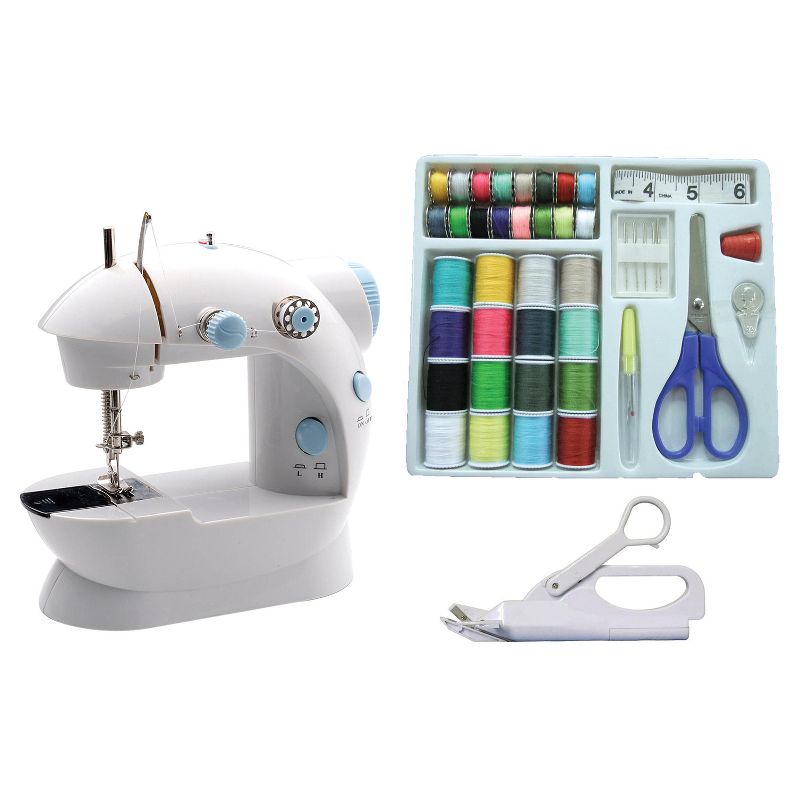 Michley® LSS-202 Combo 2-Speed Portable Sewing Machine with Sewing Kit and Electric Scissors, 4 of 5