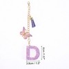 Unique Bargains Star Sequin Letter D Butterfly Tassel Water Cup Pendant Purple 1 Pc - 2 of 4