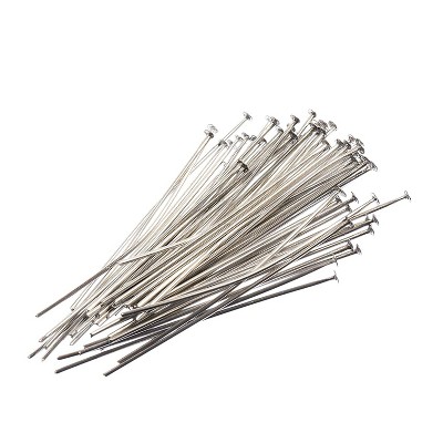 John Bead 100pcs (40mm) Stainless Steel Head Pins Jewelry Findings Kit