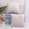 PiccoCasa Velvet Soft Square Plaid Throw Pillow Cases for Car Sofa 2 Pcs - 4 of 4