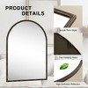 PexFix Vintage Arched Iron Framed Decorative Wall Mirror Set of 2 - 4 of 4
