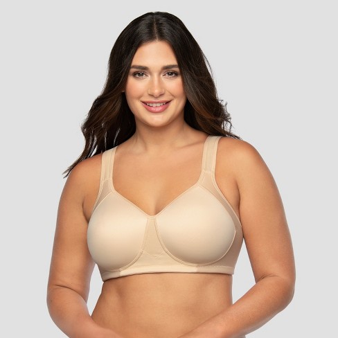 Vanity Fair Womens Sport Medium Impact Wireless Bra 71500 - Damask Neutral  - 40dd : Target