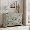 ALEXOUN Vintage 7 Drawers Wood Rustic Chest of Drawers with Natural Texture,Storage Dressers Organizer for Bedroom,Living Room - 4 of 4