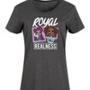 Women's LOL Surprise! Royal Realness Graphic T-shirt Dress - Heather Charcoal - Large - 2 of 4