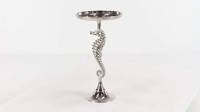 Seahorse Accent Table Silver - Olivia &#38; May, 2 of 6, play video