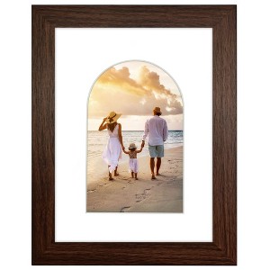 Americanflat Picture Frame with Oval Mat Insert and Shatter-Resistant Glass - Signature Collection - Photo Frame for Wall Display - 1 of 4