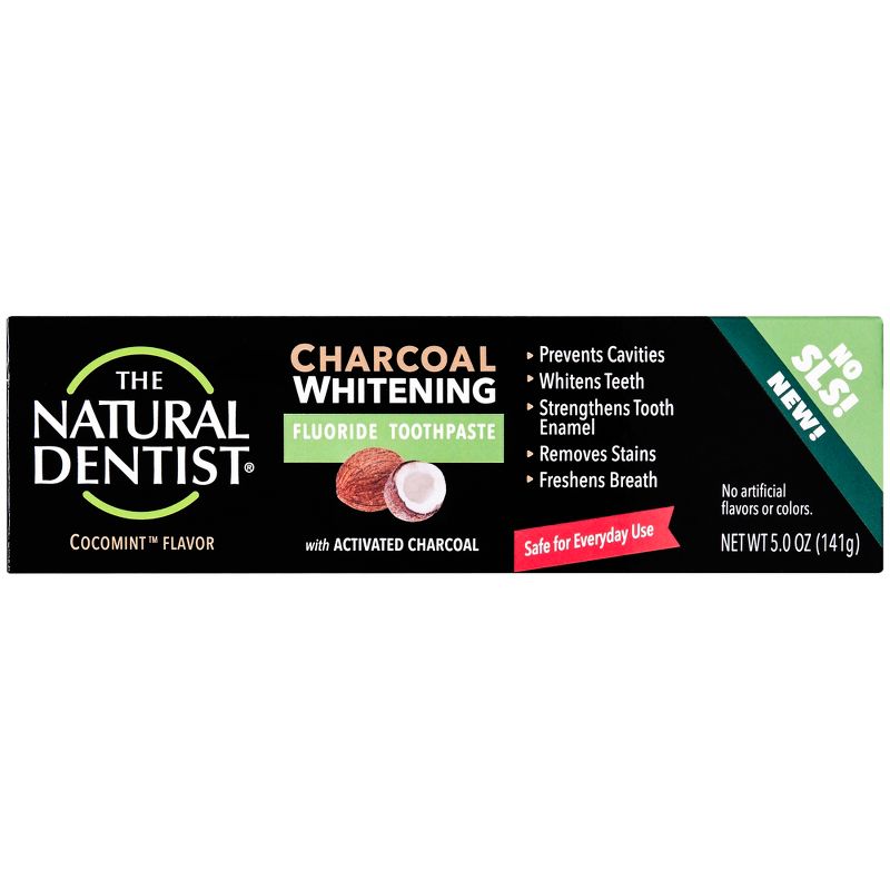 The Natural Dentist Paste Charcoal with Fluoride - 5oz, 4 of 6