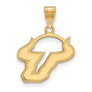 Black Bow Jewelry 14k Yellow Gold South Florida Bulls NCAA Medium Pendant - 1 of 3