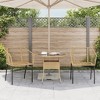 vidaXL Garden Chair Brown PE rattan, powder-coated steel Standard - 3 of 4