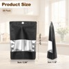 Unique Bargains Matte Metallic Aluminum Foil Zip Closure Food Storage Containers 60 Pcs - 2 of 4
