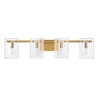Savoy House Genry 4 - Light Vanity in  Warm Brass - 4 of 4