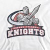 Queens College Official Distressed Primary Logo Adult Pull-Over Hoodie - 2 of 4