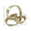 JONATHAN Y Chamberlain 7" Aluminum Abstract Knot Decorative Sculpture - 3 of 3