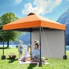 10x10 Pop Up Canopy with Sidewalls for Outdoor, Portable Outdoor Canopy with One Push Setup, Easy Set-Up Waterproof Pop Up Tent for Outdoor Party - 2 of 4