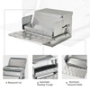 30 lbs Capacity Automatic Chicken Poultry Feeder with a Galvanized Steel and Aluminium Build, Weatherproof Design - 4 of 4