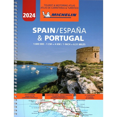 Michelin Spain & Portugal Road Atlas 2024 - (Atlas (Michelin) 22nd Edition  (Spiral Bound)