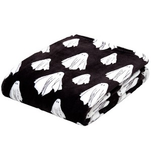 The Lakeside Collection Halloween Ghost Plush Throw - 1 of 3