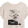 Women's - Star Wars - Xwing Concept Oversized Graphic T-Shirt - 2 of 4