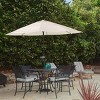 Pure Garden 9' x 9' Aluminum Patio Umbrella with Auto Crank Tan - image 4 of 4