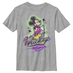 Boy's Disney Airbrushed Signature T-Shirt - 1 of 4