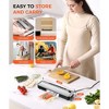 Aoibox 75Kpa Vacuum Sealer with Digital Timer, 6-in-1 Food Sealer for Freshness Storage, Moist/Dry Modes, Built-in Cutter & 10 Vacuum Bags - 4 of 4